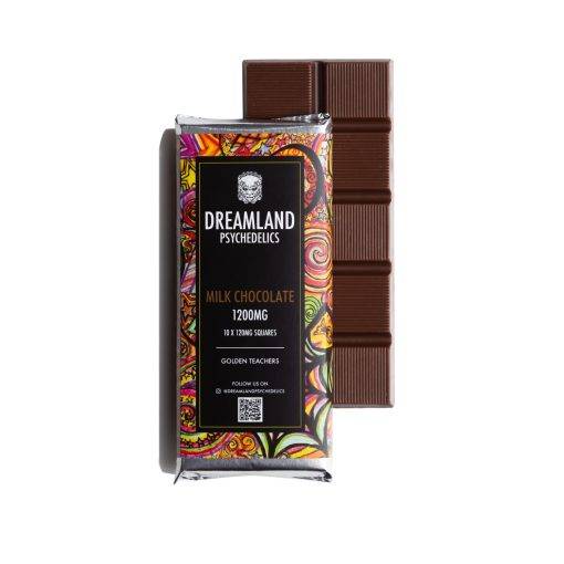 Dreamland Magic mushrrom infused milk chocolate bar