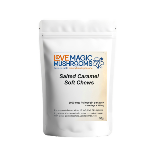 Salted caramel psilocybin soft chews